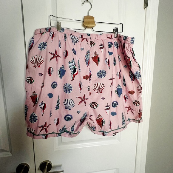 Printfresh Pajama Set PJ Shorts and Top Pink Beachcomber Shell Print Size 3XL - Picture 9 of 10